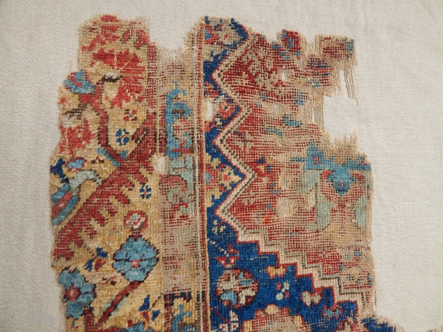 Antique West Anatolian Kula Rug Fragment ..
Size.93x71cm ..E-mail..anatolianpicker@gmail.com                         