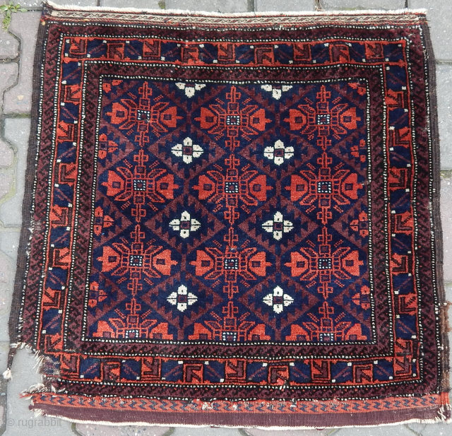 Antique Timuri Baluch Bagface [price. $175 USD ]                         