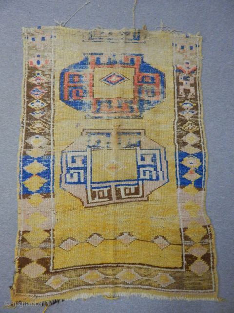 Antique Cappadocia Rug Fragment [price $ 285 USD ]                        