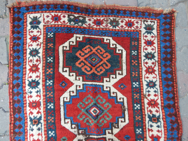 Antique Caucasian Mogan Rug [price.$ 1100 USD ]                         