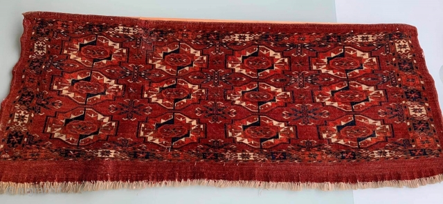 Nice natural dyes Tekke 12 Gul torba from the 19th century…inexpensive!                      