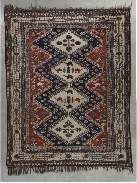 Antique persian QASHGAÏ CHIRAZ carpet, 1940 (Persia)

Good condition.


9,6’ x 4,10’

294 x 126 cm

                    