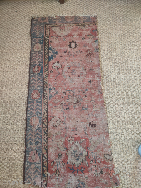 Ancient "Golden Triangle" afshan fragment, unusual tree border.  5ft4x2ft4. tonyhazrugs@btconnect.com                      