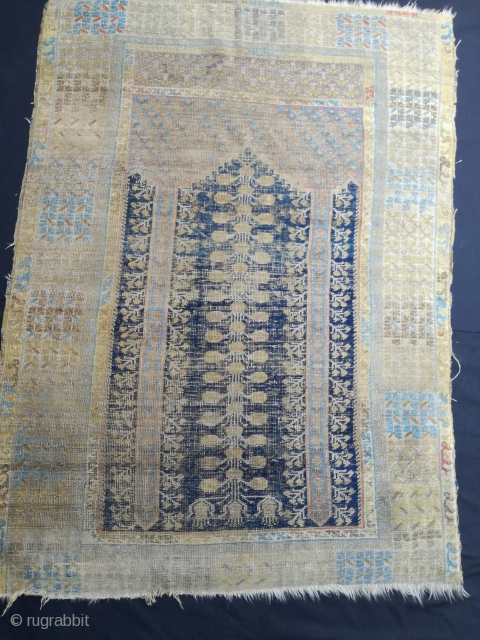 Lovely old 18th cent. Ottoman prayer rug.                          