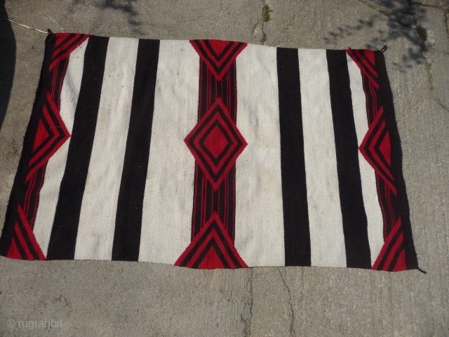 Old Navajo blanket/rug lovely soft handle good condition no repairs 6ft x 3ft9in. contact tonyhazrugs@btconnect.com                  