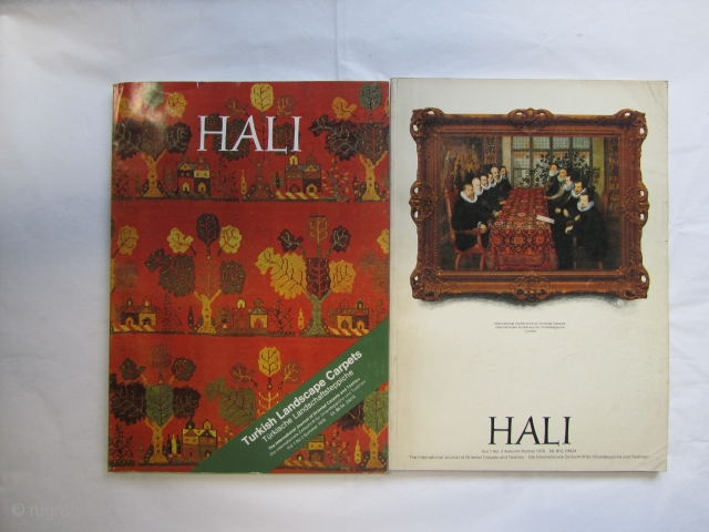 HALI Magazine series: numbers 2-65, only numbers missing are:4,6,8,9 and 11
In very good conditions. Further pictures available upon request.
Price includes shipping (non courier)
          