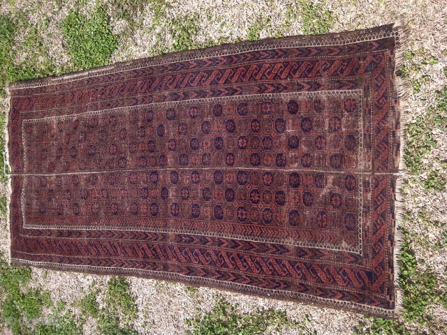 Size = 4.8x2.5 feet antique baluch

                           