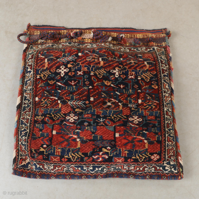 Afshar bag. Sweet, complete and in good condition! 2'4 x 2'5".                      