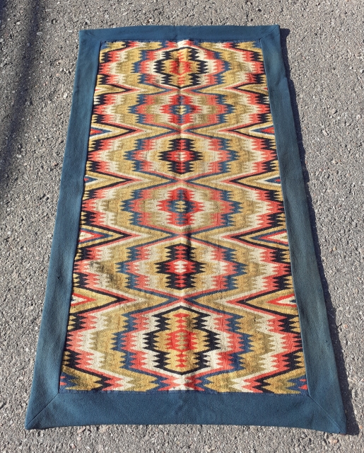 Dazzling 19th century swedish "Åkdyna" mounted on textile. 120 x 65 cm.                     