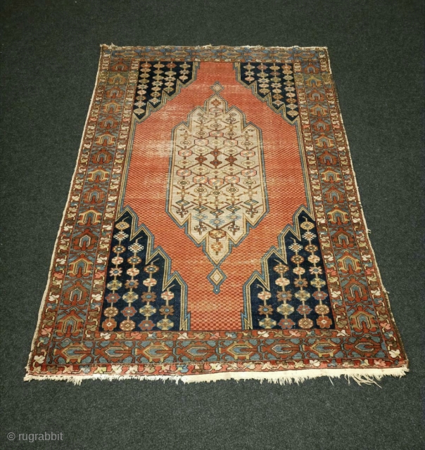 Antique persian mazlaghan, 188/129cm, around 1900, original condition, natural plant colors, ap. 490.000 node count, wool on cotton               