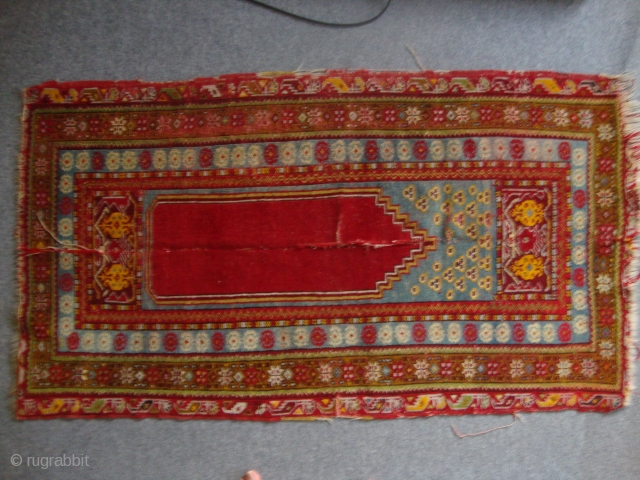 Mudjur?antique fine Turkish rug Mudjur 5´3"x 3'(160 x 90 cm),                       