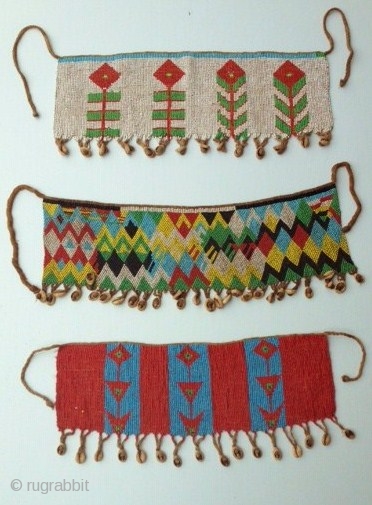 Ethnic tribal "Pikuran". 
A beaded "cache sex" of Northern Cameroon
54 x 19 cm                    