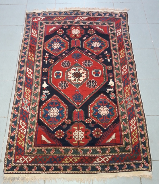 Shirvan Carpet
160 x 110 cm
Some low pile areas
All natural colors                       