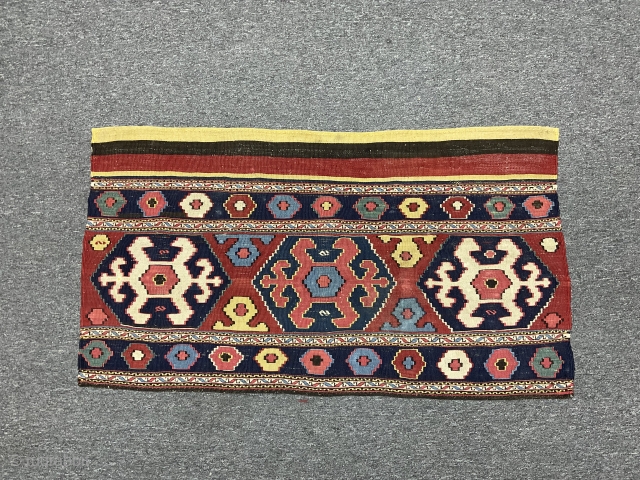 Antıque Azerbaijan rug 
Size:110x60
3’7”x2’ feet                            