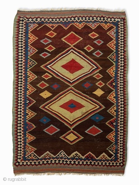 32 | Ghashghai Kilim, South Persia, Early 20th C.

    
Wool on wool
Persia, early 20th century
Dimensions: 2.63 x 1.60 m
Age-appropriate good condition
This item cannot be delivered to an address within  ...