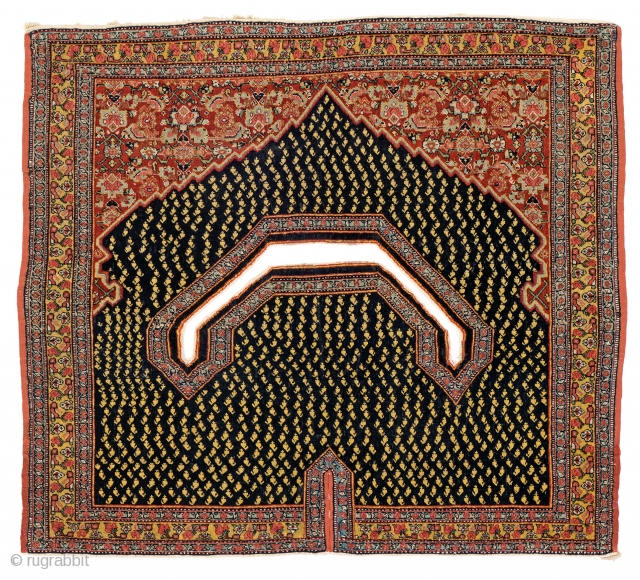 Lot 140, SENNEH HORSE COVER 107 x 95 cm (3ft. 6in. x 3ft. 1in.) Persia, ca. 1880, Auction April 22nd, 4pm, https://new.liveauctioneers.com/item/52104296_senneh-horse-cover-107-x-95-cm-3ft-6in-x-3ft-1in
           