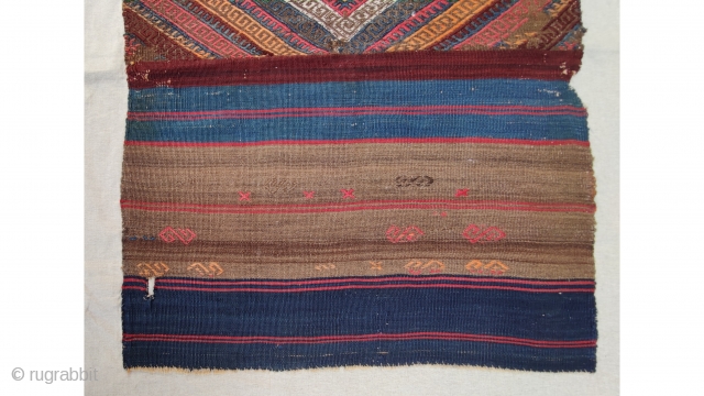 Central Anatolian (Sivas)kilim bağface size:107x74cm/2'5"x3'6"                            