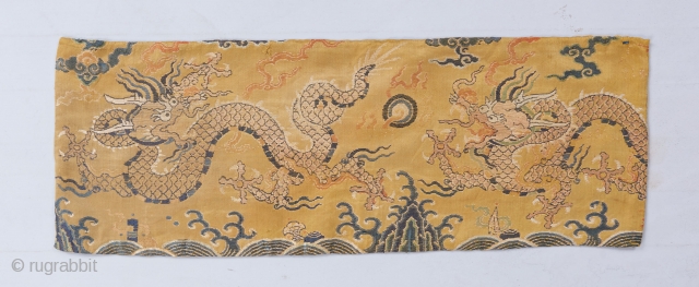 A Ming or early Qing dragon fragment with a beautifully articulated drawing. 1'10" x 8".

Please visit our website for more rare woven art : www.bbolour.com        