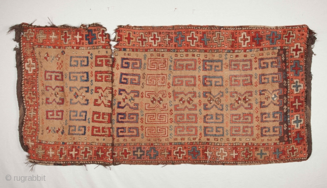 Anatolian kurdish Rug.Mid.to late 19th.century.Camel hair field.                          