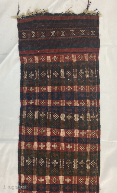 Baluch Tent Band or Trapping. 2 available. Both have nice colors and are in good condition, with a nice weave. Each one is approximately 1 x 6 feet (excluding tassels). Price is  ...