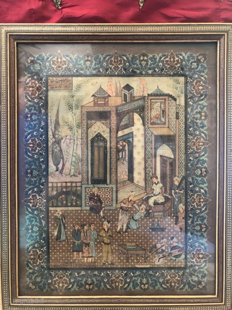 Miniature by the original Rohani
Original frame 
A unique piece
                        