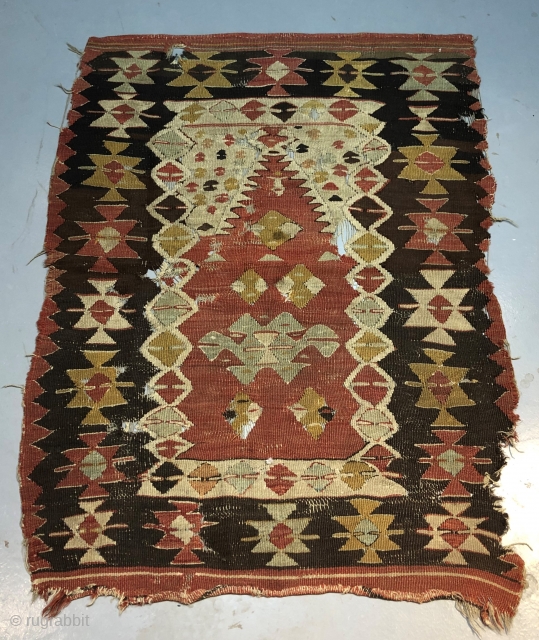 Antique Oushak Kilim 
Size 134x99 cm                           