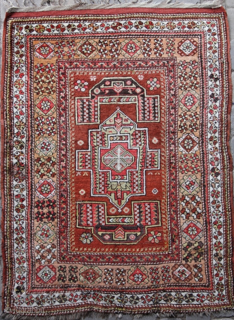 Anatolia about 1880 Bergama 196 x 150 cm, few Areas Need repair, condition good.                   