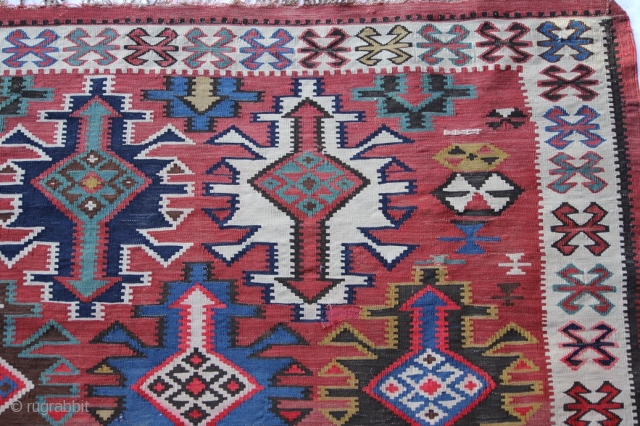 Early 20th century Kuba Kilim 318 x 174 cm in excellent condition.
                     