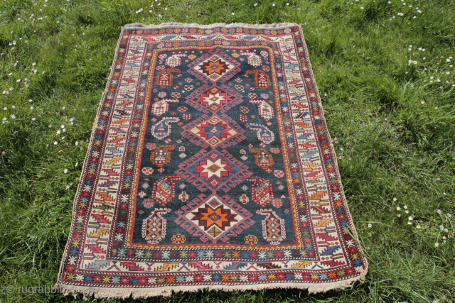 Schirwan Caucasus 19th century Wool on Wool Good condition for ist age
Size: 146x107cm
Price: 950€                   