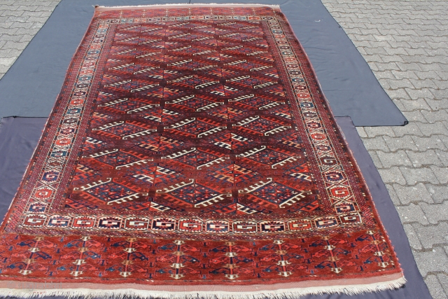  Jomud Mani carpet, 19. centtury Age appropriate condition 
Size: 316x198cm                      