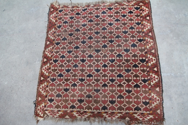 Ersari Beschir about 1880, size: 1,033 x 095 m, wool on wool, condition good even low pile                