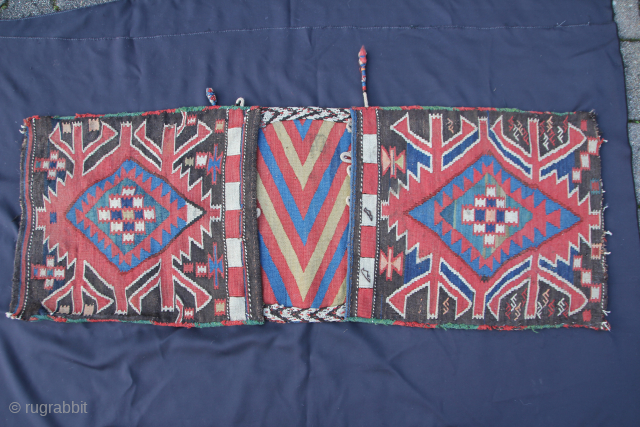 A rare double bag from the Avar tribe good condition.
Size: 130x47cm 
Price: 3500€                    