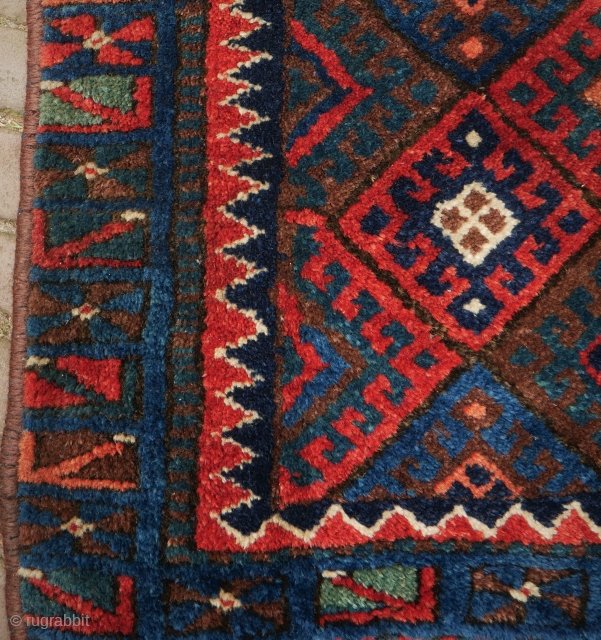 Jaf kurd bagface with unusual border with arrows, wonderful condition and colours. Soft orange, (apart form six threads or so in the corner right under). 
58 x 54 cm.  
 
When  ...