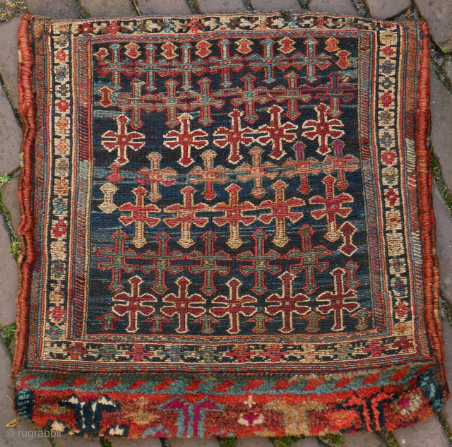 Sumak bag, colourful, sweet, wool on wool, very good condition, 40 x 43 cm. please use  contactform on www.beamol.nl             