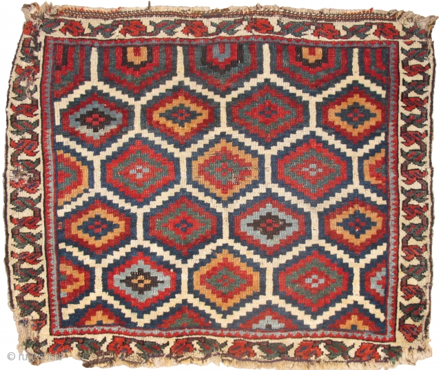 Shahsevan? Luri? bagface with great color and graphic appeal. haven't seen anything quite like this but it is quite attractive. It seems to be Northwest Persian or at least west Persian. When  ...