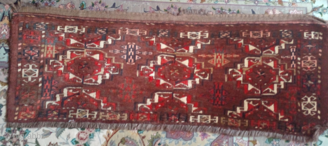 Ersari Torba, late 19th, very good condition, goat warps as open right                     