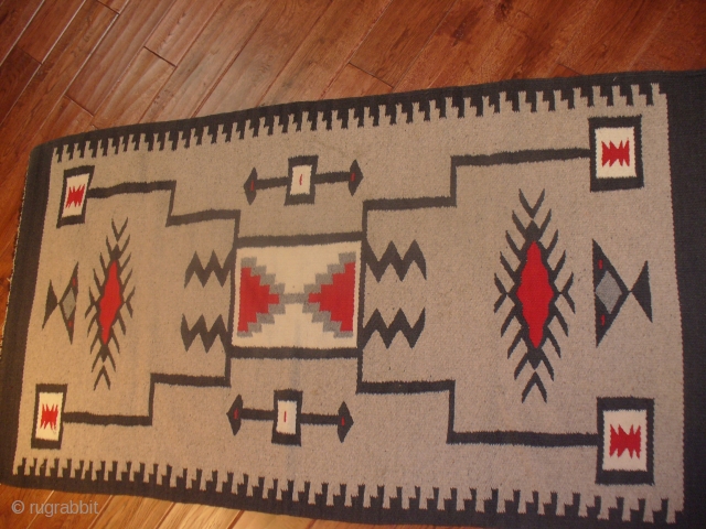 A Navajo rug.
A Beshir prayer rug.                           