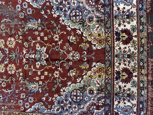 Beautiful Antique Russian? carpet, excellent colours. The size is 220cm by 160cm. More images pls mail me.                