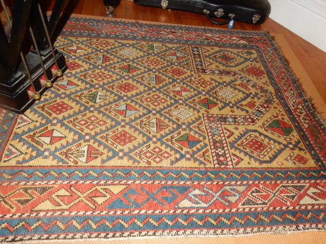 Boylston Associates Antique Caucasian Rugs has this Very Uncommon Yellow Field 
Shirvan Rug for Sale on its new Website .             