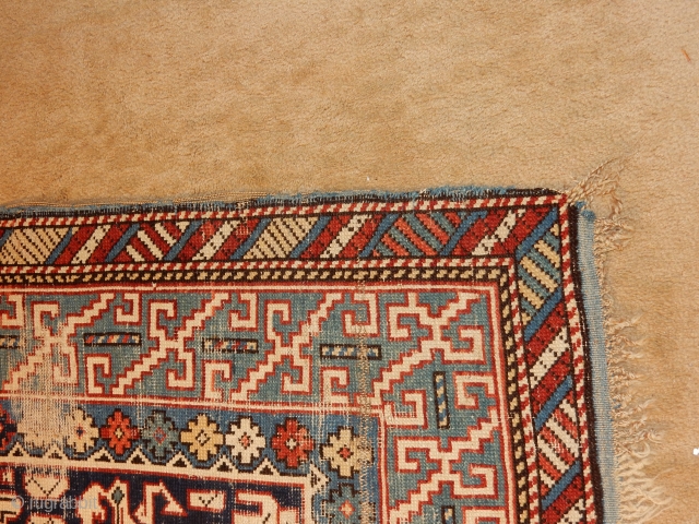 ALL GOOD NATURAL DYES NOW ON EBAY "antique caucasian rug kuba"-FOR SALE ON SUNDAY EVE - ALL ORIGINAL AND AS FOUND- COMPLETE ENDS AND SIDES- UNTOUCHED - MAYBE IT WILL GO REALLY  ...