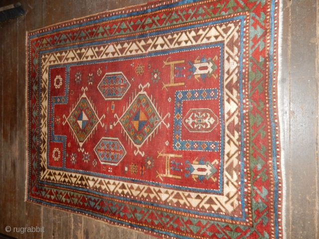 $1800 - nearly full pile kazak prayer rug                         