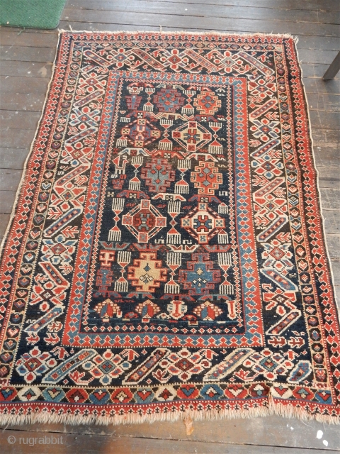 LOVELY OLD CAUCASIAN RUG - 42 X 60 INCHES - ALL NATURAL DYES - GOOD PILE - GOOD SIDES- ENDS NEED WORK

PRICE - NOW EBAY        