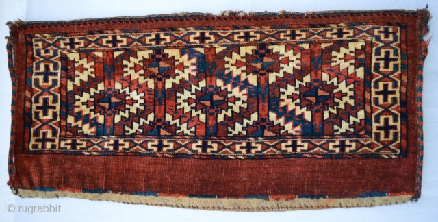 Yomut Turkmen Torba - complete with flatwoven back - no repairs - excellent condition.                   