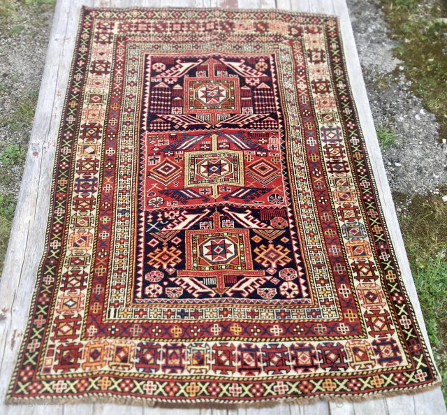 Beautiful & colorful rug early 20th century. Most probably a Kurdish work, some say might be Lori. Size is cm 110x150 ca. In very good condition. Very good price: € 600 +  ...