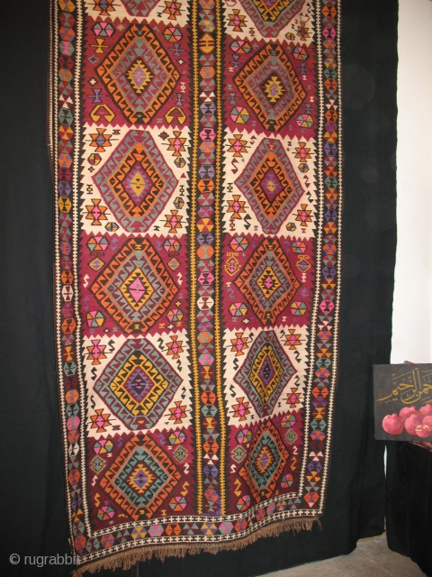 501 KARS AREA KILIM, EASTERN ANATOLIA, TURKEY, CM 430X150, BEAUTIFUL, LONG PIECE, EARLY 20TH CENTURY, IN GOOD CONDITION - 
DUE TO GALLERY CLEARANCE OF BIG SIZES THIS IS ONE OF THE MANY  ...