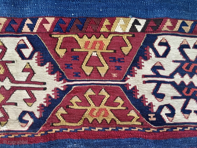 Turkey, Central Anatolia, Konya area Hotamis open storage bag or cuval. Cm 105x135. Datable late 19th  or early 20th century. In mint condition. Best pattern, best natural saturated colors, best graphics.  ...