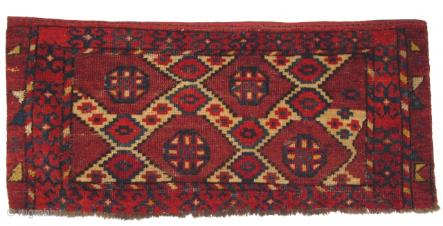 Central Asian Bagface
Ikat - Lattice Design. 94 x 43 cm
Good saturated colors.                     