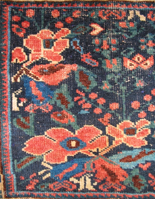 Persian Afshar bagface, appr.1900, wool on cotton, 70x46cm.                         