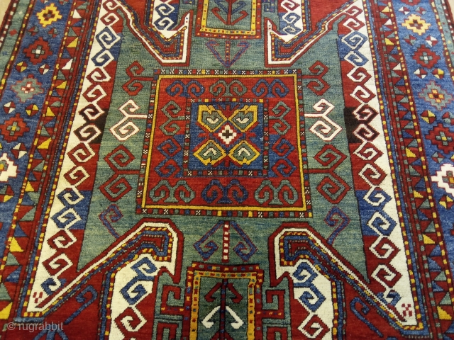5'4'' x 8'10'' / 165cm x 270cm
An Antique Sewan Kazak Rug, From South West Caucasia- Azerbaijan, late 19th century.
https://www.instagram.com/carpetusrugs/              