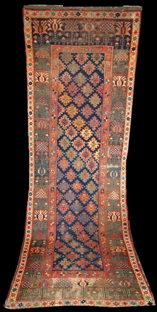 Circa 1850 Kurdish Rug,                             